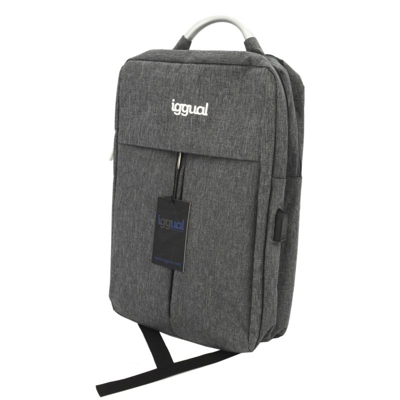 Iggual Mochila Portatil 15 6 All Tech In Gris